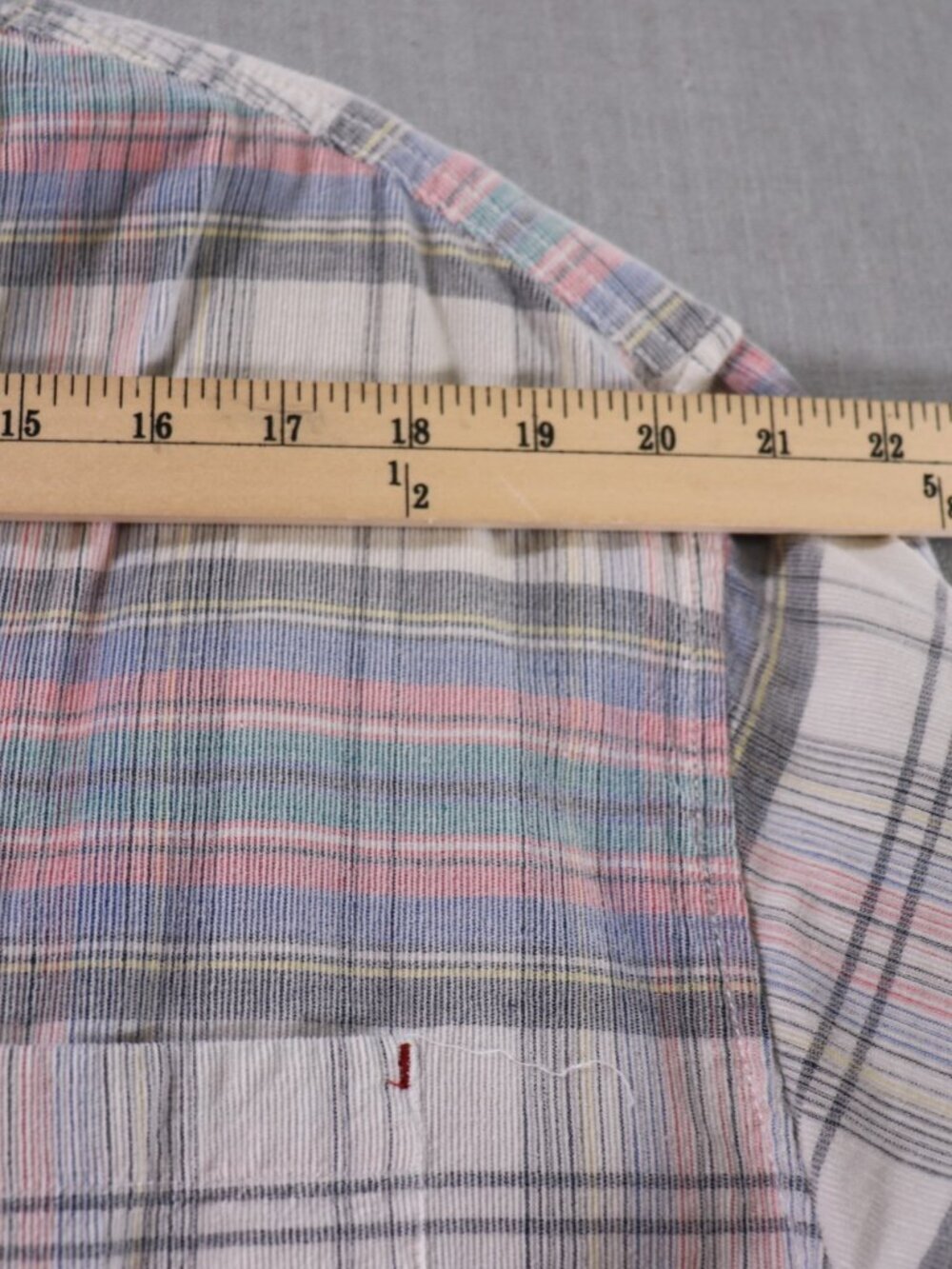 Tommy Bahama Mens 1XL Coastline Cloud Cream Soft Cord Plaid Long Sleeve Shirt - Picture 7 of 11